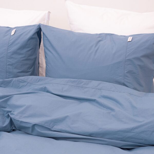 Austin stonewashed percal oldblue - Afbeelding 4