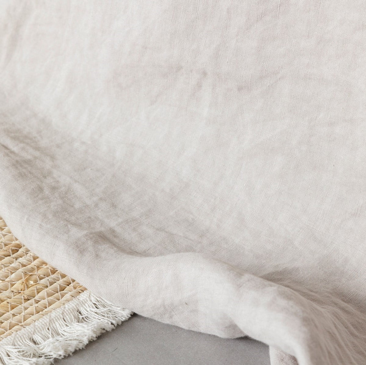 Linnen plaid - laken 11 zand linnen lakens