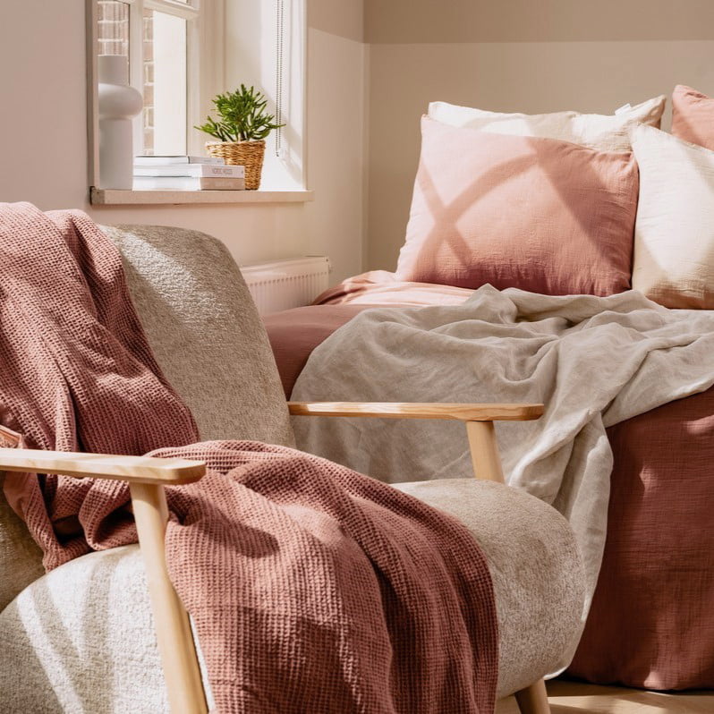 Everest wafelsprei rosewood 5 Everest wafelsprei rosewood - Afbeelding 3