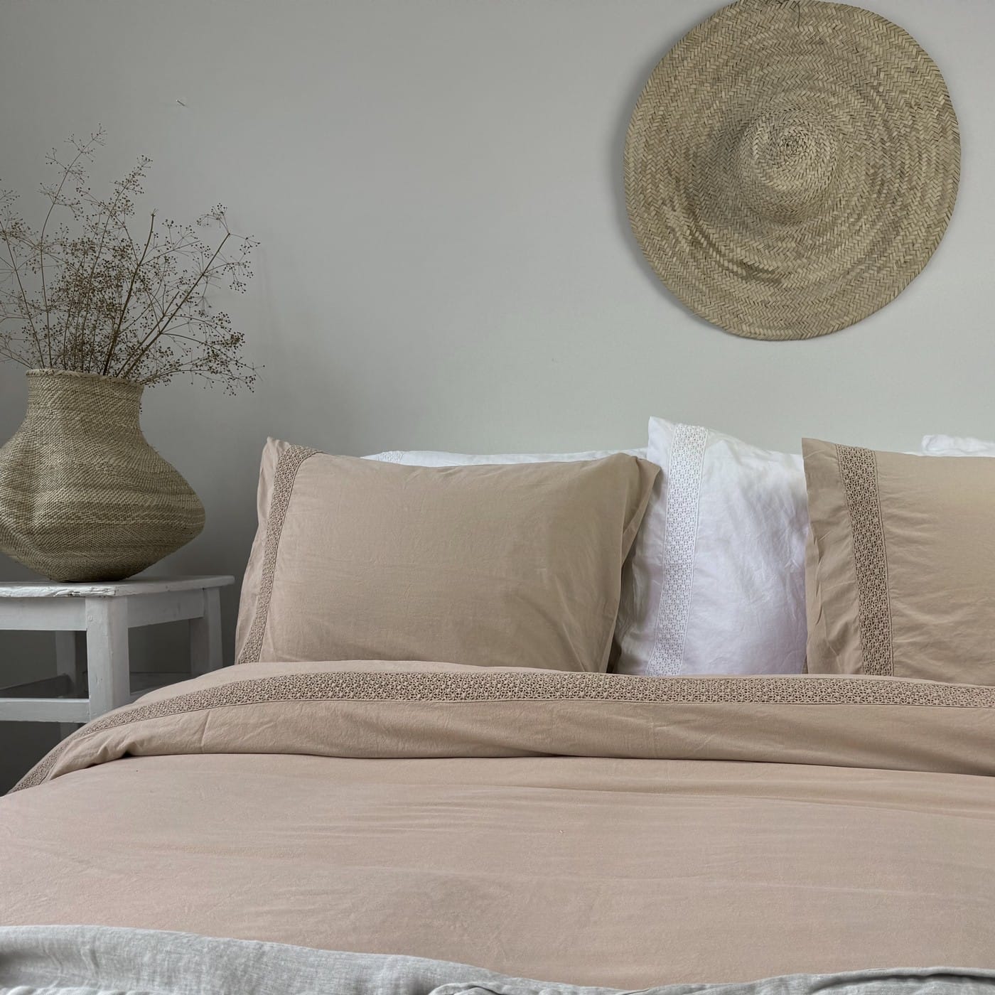 Maryland zand 3 Beige Dekbedovertrek