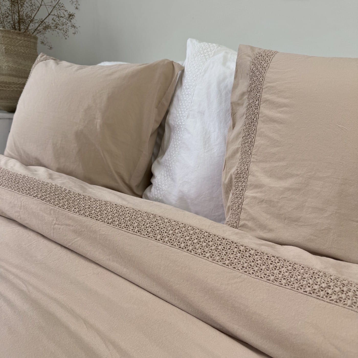 Maryland zand 6 Zand Dekbedovertrek