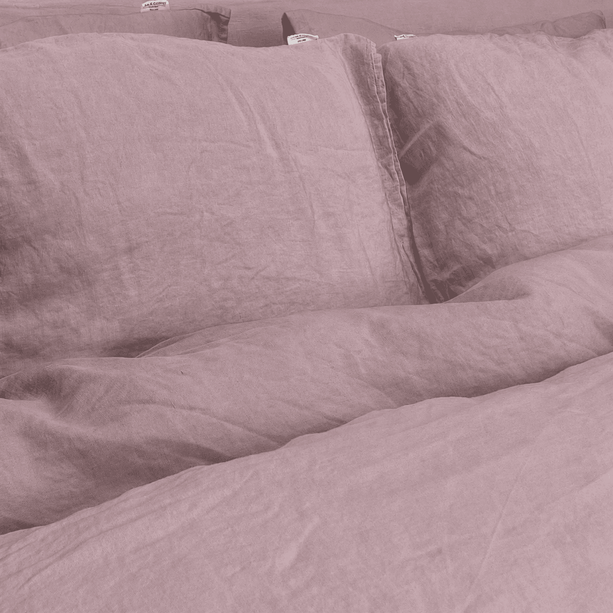 100 % linnen dekbedset mauve 3 100 % linnen dekbedset mauve - Afbeelding 2